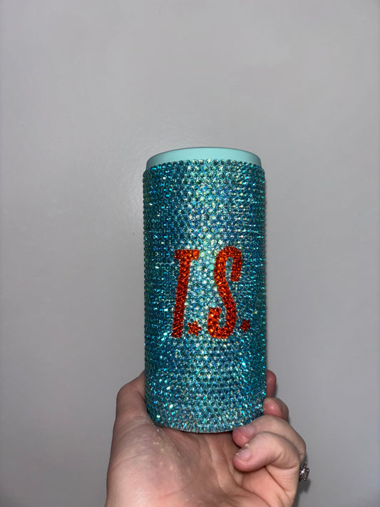 Swiftie Inspired Bedazzled Slim Koozie