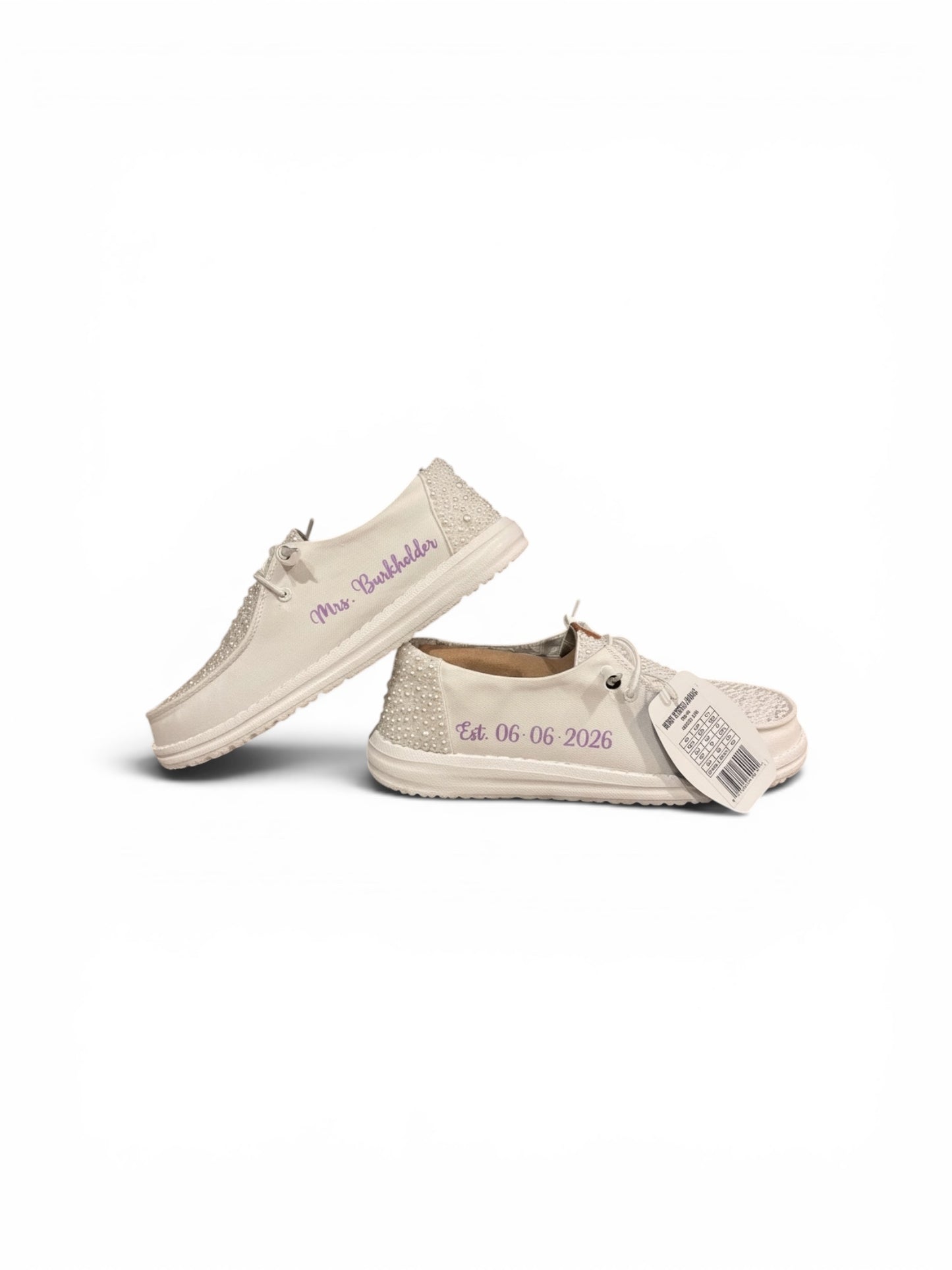 Custom Bridal Shoes| Pearl Wedding Loafer for Bride (Full Pearl Mix Edition)
