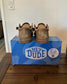 Custom Men’s Wedding Shoes | Personalized Groom Sneakers | Brown Canvas