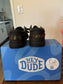 Custom Men’s Wedding Shoes | Personalized Groom Sneakers | Black Canvas